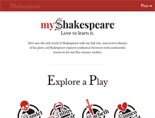 Tablet Screenshot of myshakespeare.com